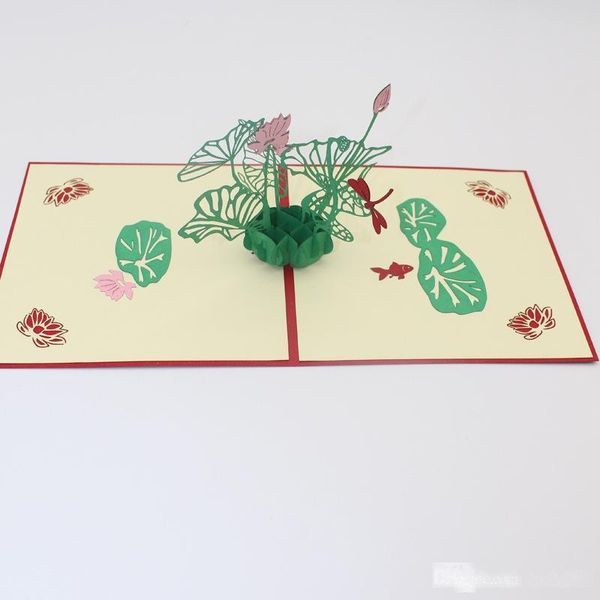 new lotus flower handmade kirigami & origami 3d pop up greeting cards thank you happy birthday cards 
new lotus flower handmade kirigami & origami 3d pop up greeting cards thank you happy birthday cards