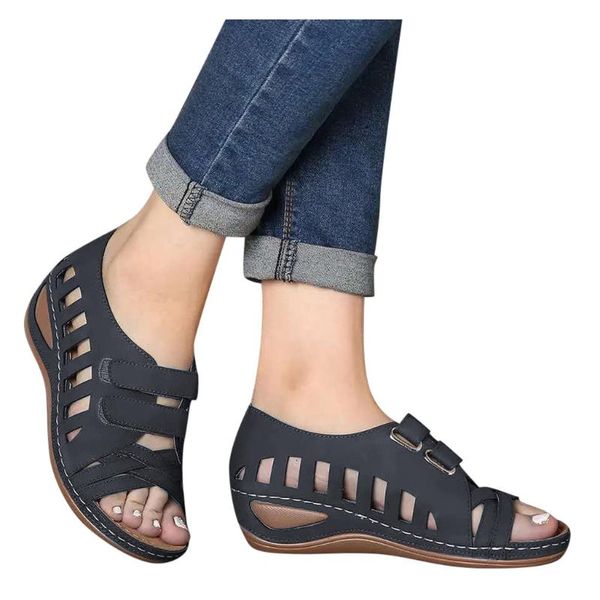 dress shoes women sandals 2021 hollow out flip flops ladies hook comfortable open toe wedges beach woman footwear 4.16, Black
dress shoes women sandals 2021 hollow out flip flops ladies hook comfortable open toe wedges beach woman footwear 4.16, Black