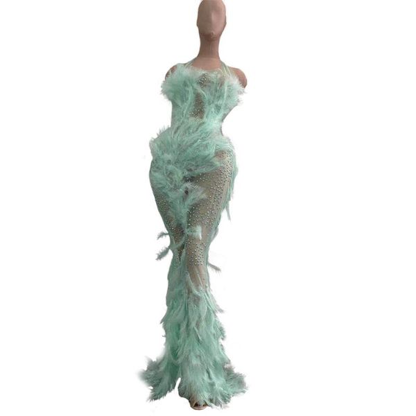 casual dresses rhinestones see through mesh mermaid long dress women halter perspective evening party feathers singer stage clothing, Black;gray
casual dresses rhinestones see through mesh mermaid long dress women halter perspective evening party feathers singer stage clothing, Black;gray