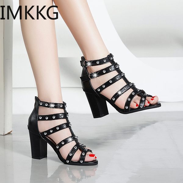 fashion gladiator sandals women high heels rivet straps thick high heels summer black shoes woman sandals women
fashion gladiator sandals women high heels rivet straps thick high heels summer black shoes woman sandals women