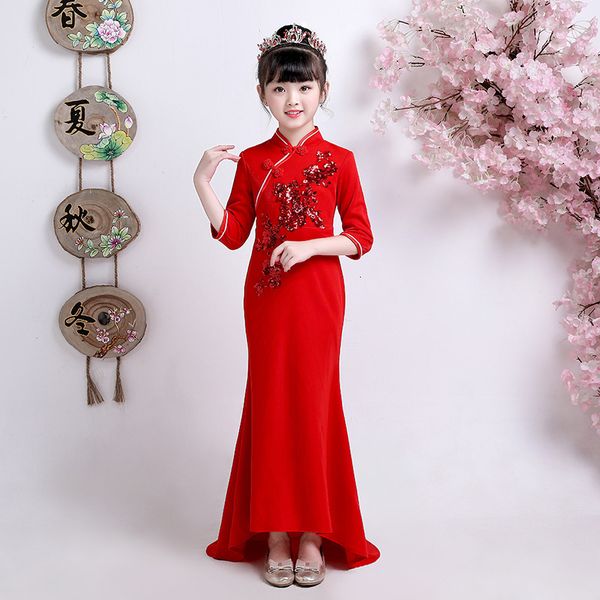 ethnic clothing 2021 fashion red long sleeve cheongsam qipao girls childrens party dresses child tailing chinese year cloths baby guzheng 
ethnic clothing 2021 fashion red long sleeve cheongsam qipao girls childrens party dresses child tailing chinese year cloths baby guzheng