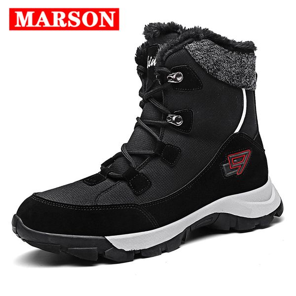 men snow boots couple winter boots thick plush waterproof non-slip fashion winter shoes warm fur plus size, Black
men snow boots couple winter boots thick plush waterproof non-slip fashion winter shoes warm fur plus size, Black