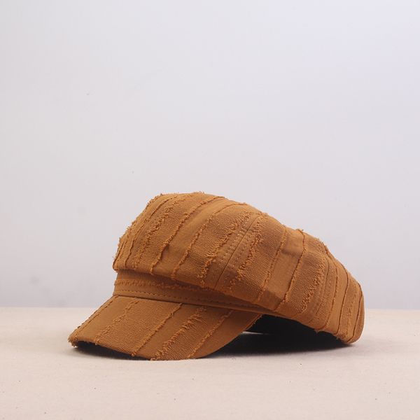 stingy brim hats 2021 spring and summer striped octagonal hat female thin section breathable wild soft cap sunscreen sunshade, Blue;gray 
stingy brim hats 2021 spring and summer striped octagonal hat female thin section breathable wild soft cap sunscreen sunshade, Blue;gray