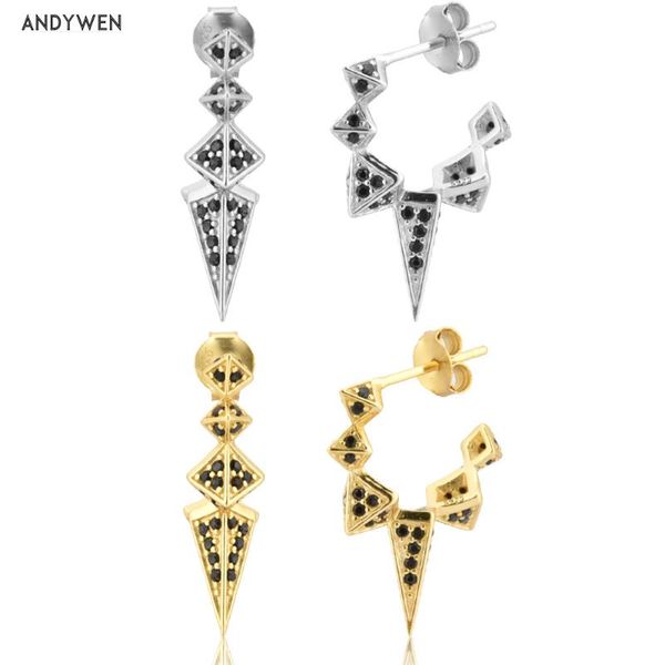 hoop & huggie andywen 100% 925 sterling silver gold rock punk luxury circle jewelry 2021 fashion for european crystal pendiente, Golden;silver
hoop & huggie andywen 100% 925 sterling silver gold rock punk luxury circle jewelry 2021 fashion for european crystal pendiente, Golden;silver