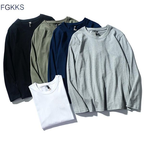 men t-shirt spring autumn brand men's solid color simple basic cotton long-sleeved tee shirt male kg-495, White;black
men t-shirt spring autumn brand men's solid color simple basic cotton long-sleeved tee shirt male kg-495, White;black