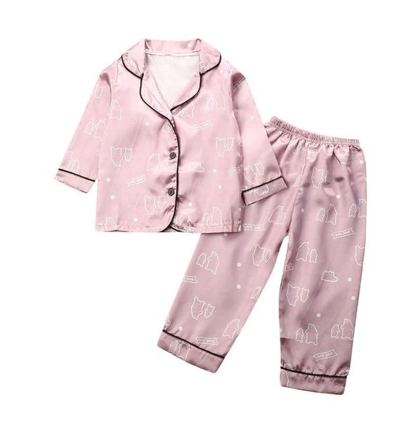 pajamas baby boy girl clothes silk satin set kids long sleeve sleepwear nightwear outfit, Blue;red
pajamas baby boy girl clothes silk satin set kids long sleeve sleepwear nightwear outfit, Blue;red