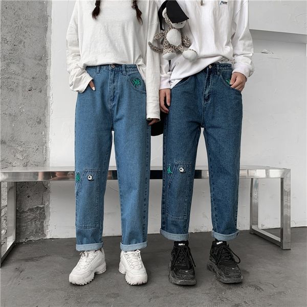 осень джинсы зима нового и женщины пары большого кармана инструмента рыхлого широкая нога все-матч джинсы для мужчин и женщин 42xdi, Blue 
осень джинсы зима нового и женщины пары большого кармана инструмента рыхлого широкая нога все-матч джинсы для мужчин и женщин 42xdi, Blue