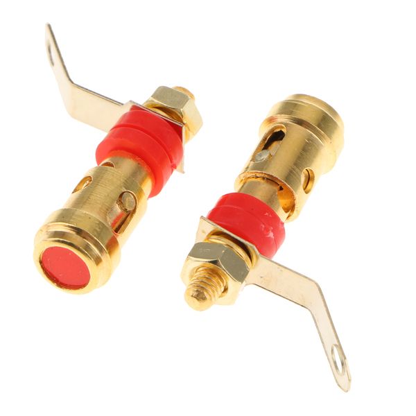 2pcs speaker banana plug jack amplifier terminal binding post socket connector red 
2pcs speaker banana plug jack amplifier terminal binding post socket connector red