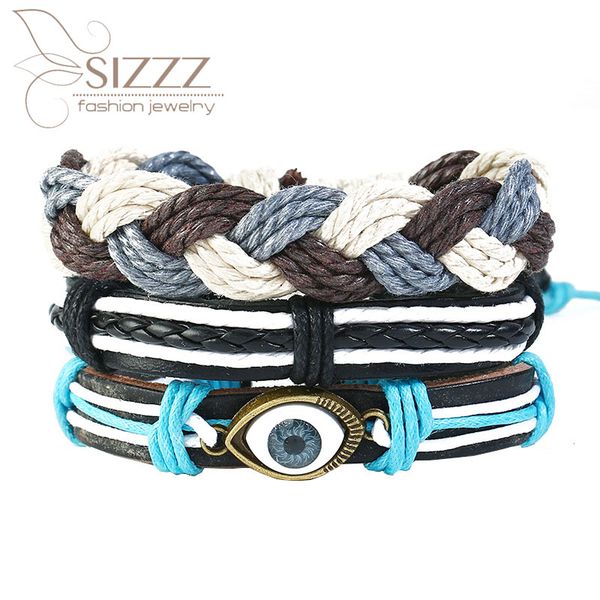 charm bracelets 2021 weaving diy three-piece eye skin simple rope bracelet&bangles for women/men, Golden;silver
charm bracelets 2021 weaving diy three-piece eye skin simple rope bracelet&bangles for women/men, Golden;silver