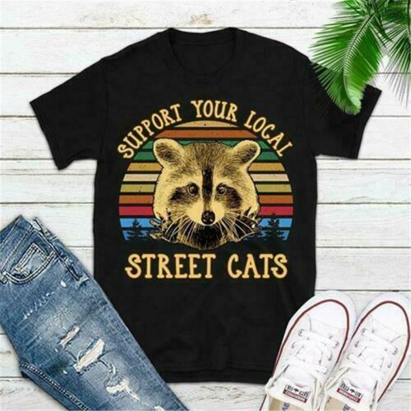 raccoon support your local street cats vintage men t-shirt black cotton s-3xl popular tee shirt
raccoon support your local street cats vintage men t-shirt black cotton s-3xl popular tee shirt