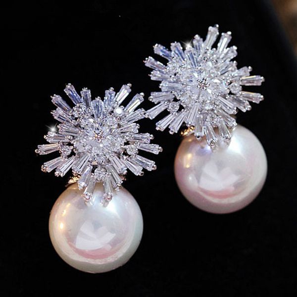stud fashion snowflake crystal white pearl earrings 2021 fastidiousness jewelry for women gift bff, Golden;silver
stud fashion snowflake crystal white pearl earrings 2021 fastidiousness jewelry for women gift bff, Golden;silver