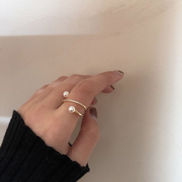 cluster rings mengjiqiao 2021 korean elegant pearl shiny zircon delicate cross for women students mid finger knuckle party jewelry, Golden;silver
cluster rings mengjiqiao 2021 korean elegant pearl shiny zircon delicate cross for women students mid finger knuckle party jewelry, Golden;silver