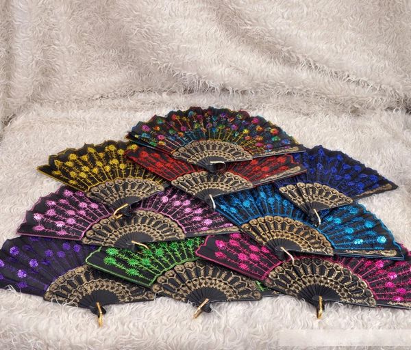 new fashion sequins dancing fan creative design peacock folding hand fans women stage performance prop multi color
new fashion sequins dancing fan creative design peacock folding hand fans women stage performance prop multi color