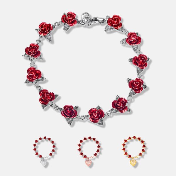 rose roman bracelet tassel peach heart mother flowers wrist chain charm korean bracelet trend jewelry for women wedding party, Black
rose roman bracelet tassel peach heart mother flowers wrist chain charm korean bracelet trend jewelry for women wedding party, Black