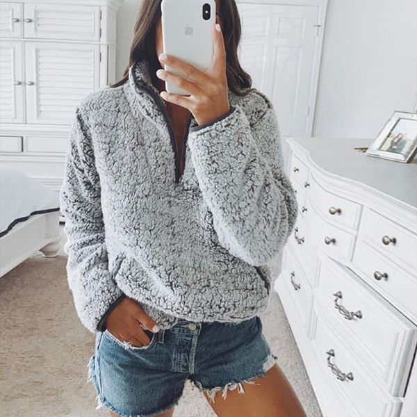 autumn winter women sweatshirt fashion new long sleeve sweatshirts soft warm casual shaggy pullover fuzzy hoodies, Black
autumn winter women sweatshirt fashion new long sleeve sweatshirts soft warm casual shaggy pullover fuzzy hoodies, Black