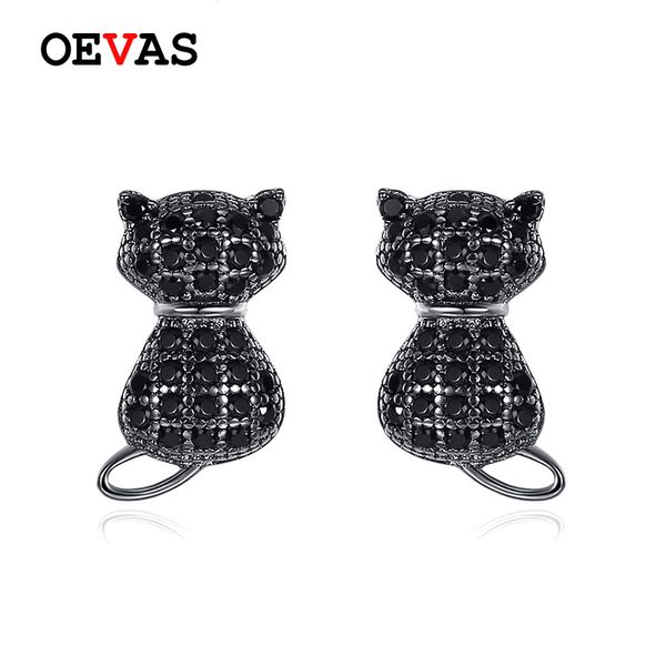 stud oevas 100% 925 sterling silver black white full zircon cute cat earrings for women animal jewelry gilrs gifts, Golden;silver
stud oevas 100% 925 sterling silver black white full zircon cute cat earrings for women animal jewelry gilrs gifts, Golden;silver