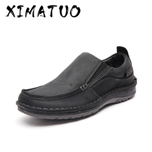 new brand genuine leather men loafers fashion handmade moccasins casual leather shoes men's flats slip on footwear, Black
new brand genuine leather men loafers fashion handmade moccasins casual leather shoes men's flats slip on footwear, Black