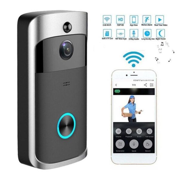 doorbells smart wifi video doorbell wireless mobile phone remote home monitoring voice intercom
doorbells smart wifi video doorbell wireless mobile phone remote home monitoring voice intercom