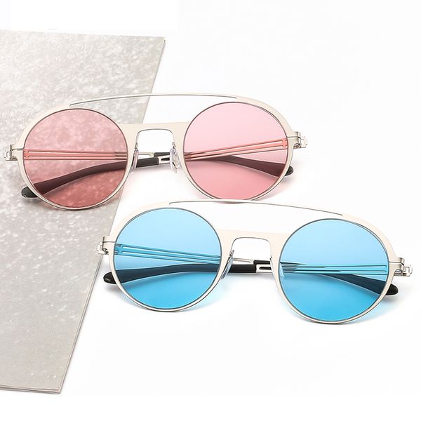 female brand fashion sunglasses sun de men glasses round women new 2020 alloy pink eyeware cool oculos gafas designer sol uv400 bjlxm, White;black
female brand fashion sunglasses sun de men glasses round women new 2020 alloy pink eyeware cool oculos gafas designer sol uv400 bjlxm, White;black