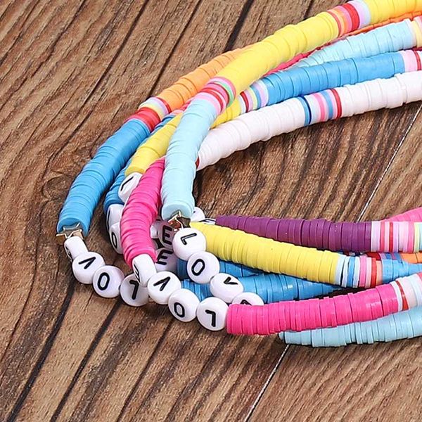 chokers g.ycx bohemia fashion colorful heishi love letter necklace african vinyl disc beads surfer for women girl diy jewelry, Golden;silver
chokers g.ycx bohemia fashion colorful heishi love letter necklace african vinyl disc beads surfer for women girl diy jewelry, Golden;silver