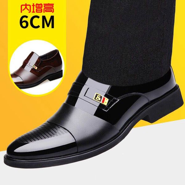 2020 new large size british mens business dress shoes hidden elevator mens shoes fashion lazy single shoes wedding, Black
2020 new large size british mens business dress shoes hidden elevator mens shoes fashion lazy single shoes wedding, Black