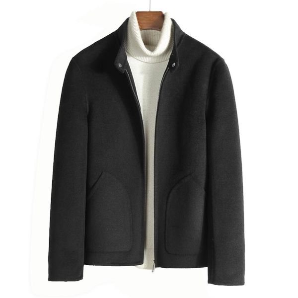 men's wool & blends 2021 short black woollen jacket men spring autumn real 55% natural clothing
men's wool & blends 2021 short black woollen jacket men spring autumn real 55% natural clothing