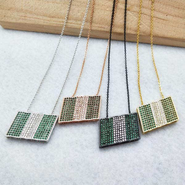 5 шт micro pave кристалл цирконий кулон ручной работы шарм женщин ювелирные изделия находя, нигерия флаг ожерелье 340, Silver
5 шт micro pave кристалл цирконий кулон ручной работы шарм женщин ювелирные изделия находя, нигерия флаг ожерелье 340, Silver