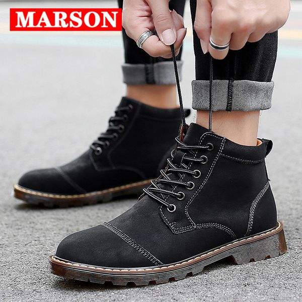 marson мужские повседневные ботинки пешеходные лодыжки обувь с меховым keep warm мужчины мода boots дышащие открытый обувь плюс размер, Black
marson мужские повседневные ботинки пешеходные лодыжки обувь с меховым keep warm мужчины мода boots дышащие открытый обувь плюс размер, Black