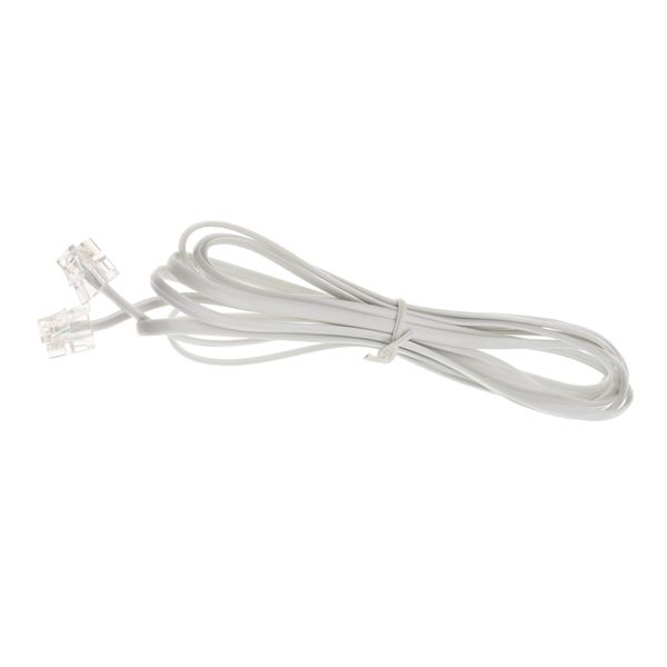 white rj11 telephone cable 6p2c high- internet modem cable (10 
white rj11 telephone cable 6p2c high- internet modem cable (10