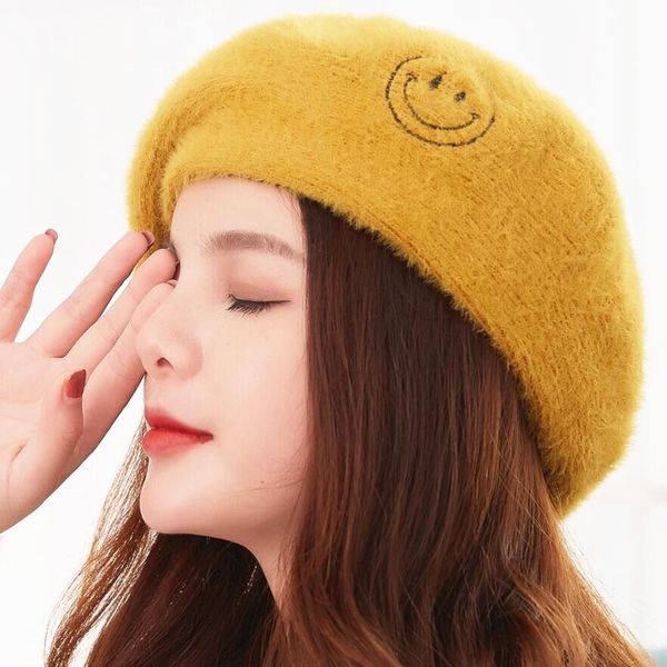 guodong001 winter women casual wool beret cap soft comfortable woolen beret caps female thick warm french artist hats, Blue;gray
guodong001 winter women casual wool beret cap soft comfortable woolen beret caps female thick warm french artist hats, Blue;gray