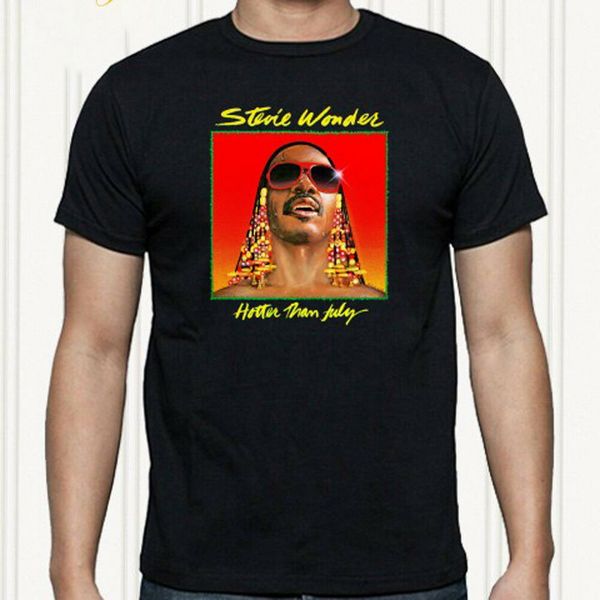 stevie wonder er than july men's black t-shirt size s to 3xl birthday gift tee shirt