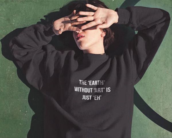 the earth without art is just eh sweatshirt casual cotton crewneck women men graphic funny letter hoodies outfits, Black
the earth without art is just eh sweatshirt casual cotton crewneck women men graphic funny letter hoodies outfits, Black