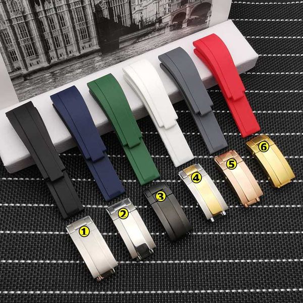 silicone rubber watchband 20mm watch band for role strap gmt oysterflex bracelet, Black;brown
silicone rubber watchband 20mm watch band for role strap gmt oysterflex bracelet, Black;brown