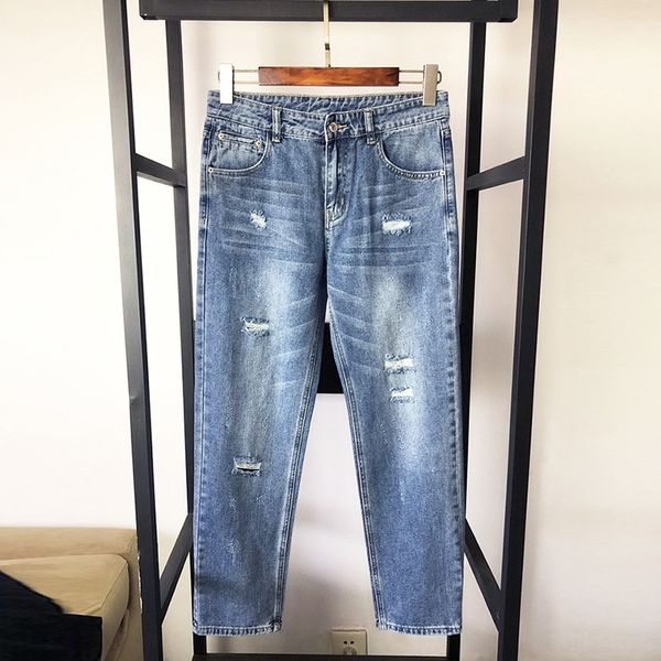 p мода уш лето street отверстия нищего джинсы и jeanstrousers и jeansjeans корейского стиля ins моды тонких щиколотки брюки мужских uu3ie u, Blue
p мода уш лето street отверстия нищего джинсы и jeanstrousers и jeansjeans корейского стиля ins моды тонких щиколотки брюки мужских uu3ie u, Blue
