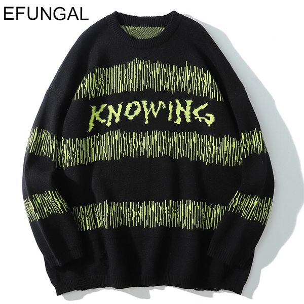 men's sweaters harajuku knitwear color block striped knitted jumper streetwear men hip hop pullovers ripped cozy casual coats, White;black
men's sweaters harajuku knitwear color block striped knitted jumper streetwear men hip hop pullovers ripped cozy casual coats, White;black