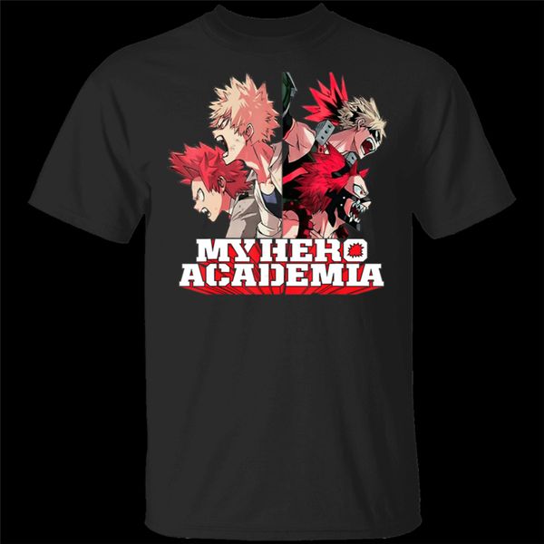 kirishima eijirou tshirt anime black t-shirt m-xxxl gym sportswear tee shirt