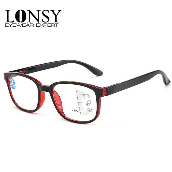 lonsy square retro progressive multifocal reading glasses anti blue light magnification eyewear presbyopic glasses diopter, White;black
lonsy square retro progressive multifocal reading glasses anti blue light magnification eyewear presbyopic glasses diopter, White;black