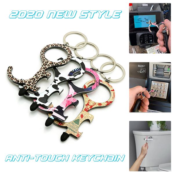 2020 newstyle christmas leopard print milk flamingo anti-touch keychain anti-slip device door opener keychain key chain, Silver
2020 newstyle christmas leopard print milk flamingo anti-touch keychain anti-slip device door opener keychain key chain, Silver