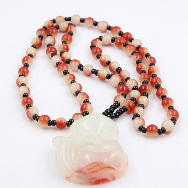 natural stone chalcedony animal jad quartz pendant necklace women trendy beads chain rope cord necklace gift jewelry 68cm, Silver
natural stone chalcedony animal jad quartz pendant necklace women trendy beads chain rope cord necklace gift jewelry 68cm, Silver