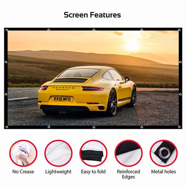 projection screens projector simple curtain anti-light screen 60 72 84 100 120 inches home outdoor office portable 3d hd
projection screens projector simple curtain anti-light screen 60 72 84 100 120 inches home outdoor office portable 3d hd