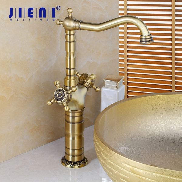 jieni antique brass carved bathroom faucet ceramic waterfall short long brass basin faucet lavatory combine set mixer tap
jieni antique brass carved bathroom faucet ceramic waterfall short long brass basin faucet lavatory combine set mixer tap