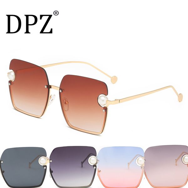 2020 new luxury women rimless sunglasses jane pearl lens fashion street ssunglasses uv400, White;black
2020 new luxury women rimless sunglasses jane pearl lens fashion street ssunglasses uv400, White;black