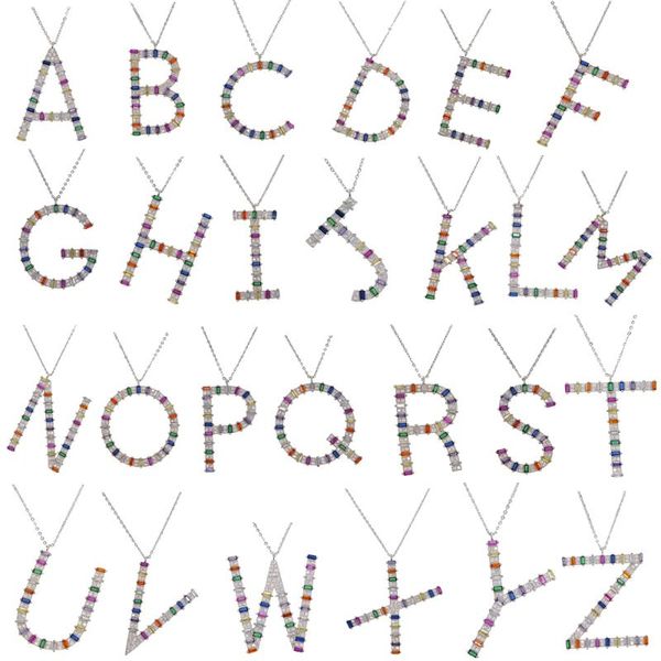 rainbow colorful baguette cubic zirconia 26 initial alphabet pendant necklace name necklaces gold, Silver
rainbow colorful baguette cubic zirconia 26 initial alphabet pendant necklace name necklaces gold, Silver