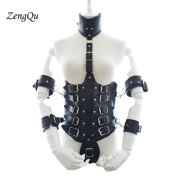 new women punk faux leather material punk pin buckled bondage bustier corset sculpting leather suspenders braces pants, Black;brown
new women punk faux leather material punk pin buckled bondage bustier corset sculpting leather suspenders braces pants, Black;brown