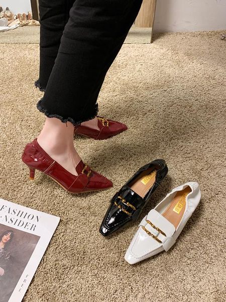 the new 2020 shallow joker pointed mouth set foot high-heeled shoes, Black
the new 2020 shallow joker pointed mouth set foot high-heeled shoes, Black