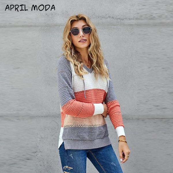 2020 fashion new autumn winter knitted hooded sweater women amazon all-match outer wear stitching color long-sleeved top, White;black
2020 fashion new autumn winter knitted hooded sweater women amazon all-match outer wear stitching color long-sleeved top, White;black