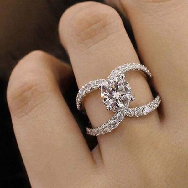 cluster rings unique c cross moon bling ring women wedding band silver color female finger cubic zircon engagement party jewelry 222, Golden;silver
cluster rings unique c cross moon bling ring women wedding band silver color female finger cubic zircon engagement party jewelry 222, Golden;silver