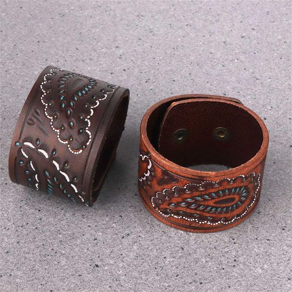 fashion personality tide men's bracelet embossed oil wide leather jewelry punk bracelets gifts, Golden;silver
fashion personality tide men's bracelet embossed oil wide leather jewelry punk bracelets gifts, Golden;silver