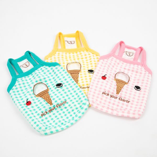 ice cream plaid clothes for small dogs summer dog sling vest chihuahua sleevless t-shirt for yorkies shih tzu ropa perro 20e
ice cream plaid clothes for small dogs summer dog sling vest chihuahua sleevless t-shirt for yorkies shih tzu ropa perro 20e
