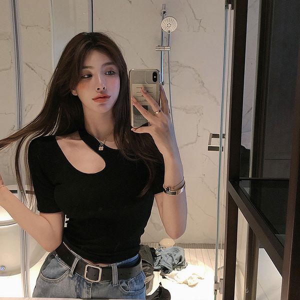 women's polos l po shoot 2021 early autumn style short sleeve t-shirt fashion navel tight low-cut, White
women's polos l po shoot 2021 early autumn style short sleeve t-shirt fashion navel tight low-cut, White